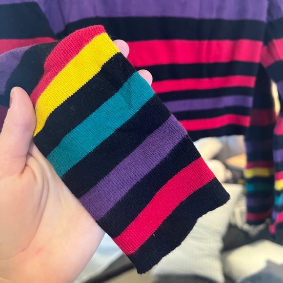 BCBGeneration Cropped Multi-Striped sweater, XS - Picture 5 of 7
